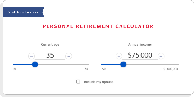 Get started with the Merrill Personal Retirement Calculator